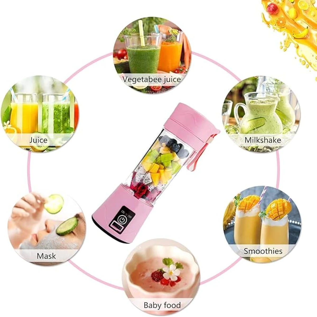 Portable Electric Rechargeable Juicer