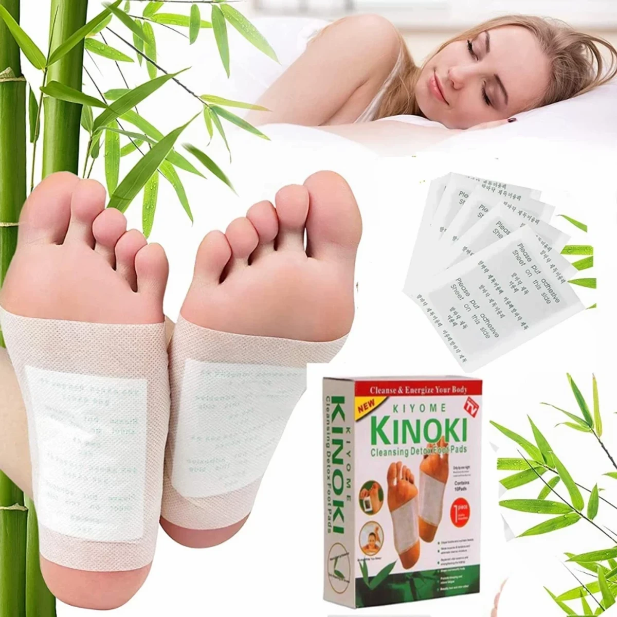 5 Packet  ( Free Delivery Charge ) Full Course  Kinoki Detox Foot Pads