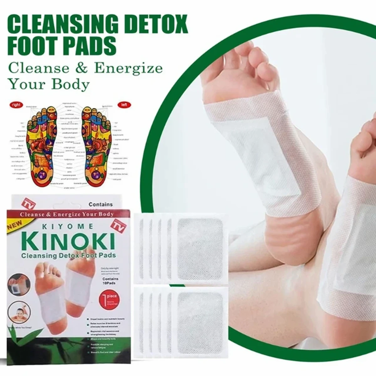 5 Packet  ( Free Delivery Charge ) Full Course  Kinoki Detox Foot Pads - Image 5