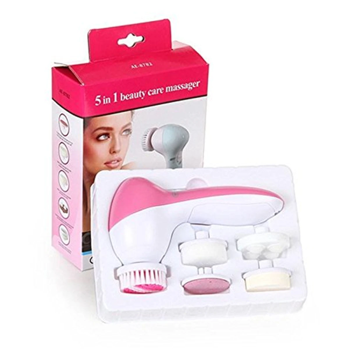 5 In 1 Electric Beauty Face Massager Brush (multicolor) - Image 3