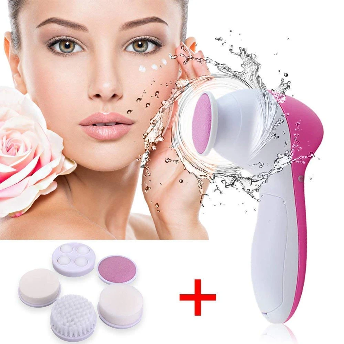 5 In 1 Electric Beauty Face Massager Brush (multicolor) - Image 6