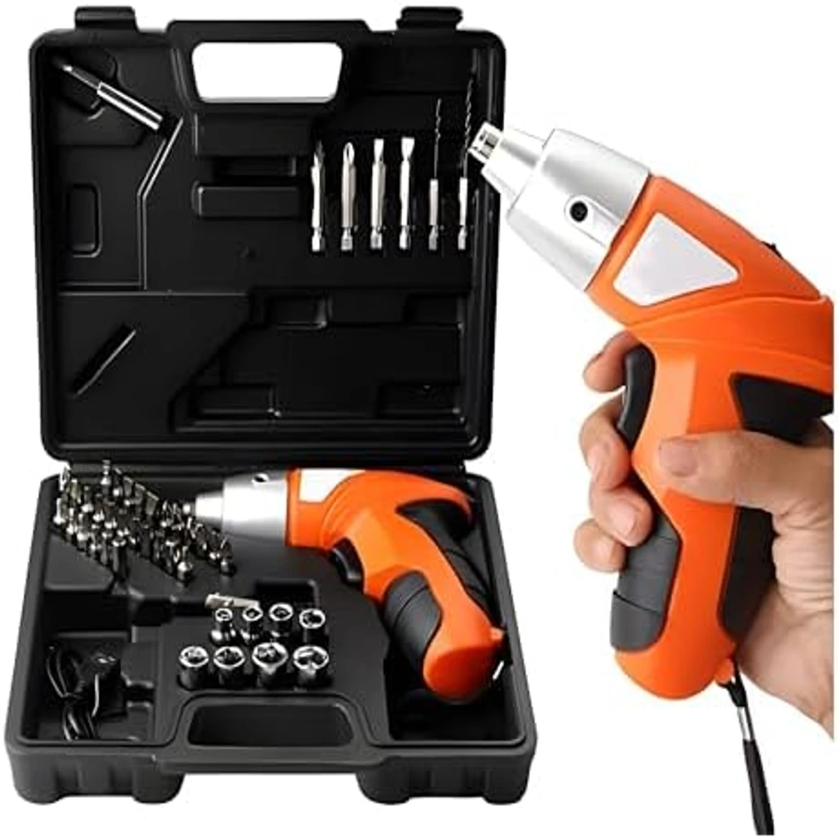 45 Pcs Tools Set Rechargeable Cordless Screwdriver