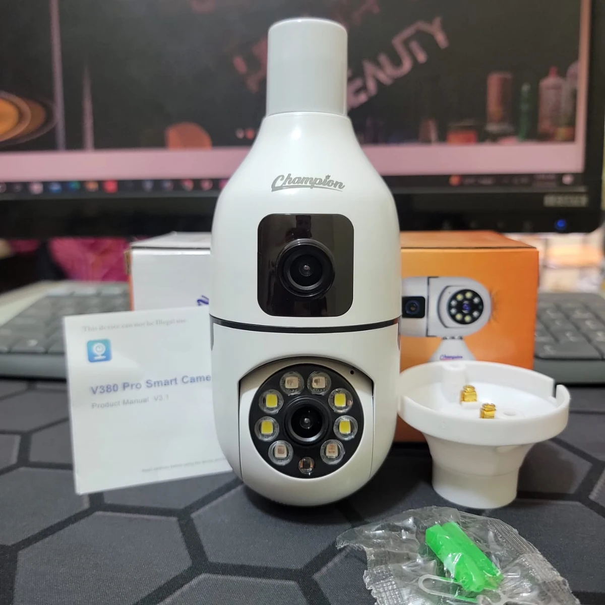 Dual Lens  Bulb System V380 Pro  WIFI Camera - Image 8