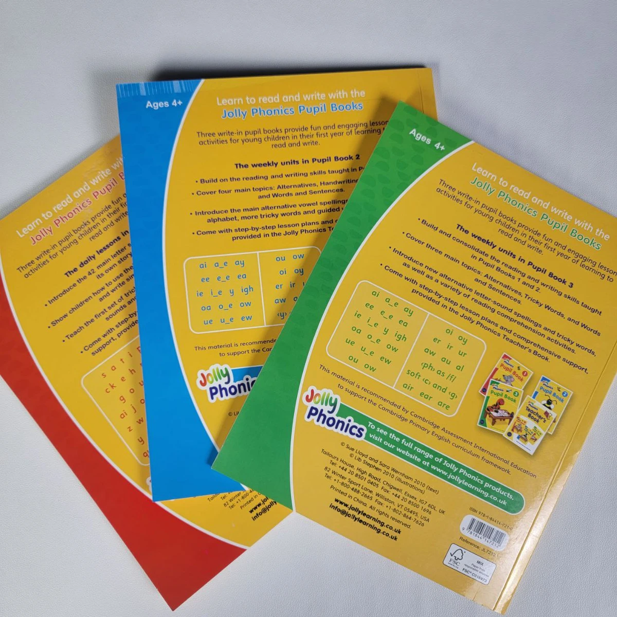 JOLLY PHONICS PUPLI BOOK- 1, 2 & 3 (Full Complete Package)