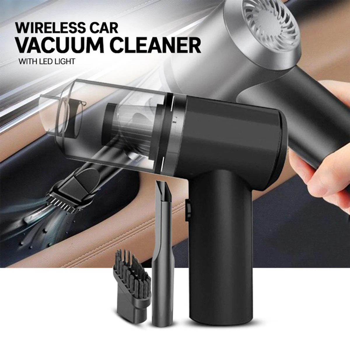 2 in 1 vacuum cleaner portable & rechargeable