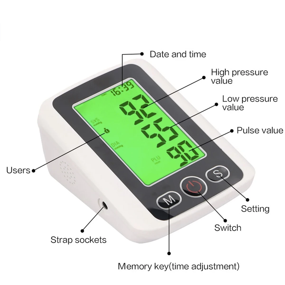 High Quality Digital Blood Pressure Monitor with Voice Function (৪ বছরের ওয়ারেন্টি)