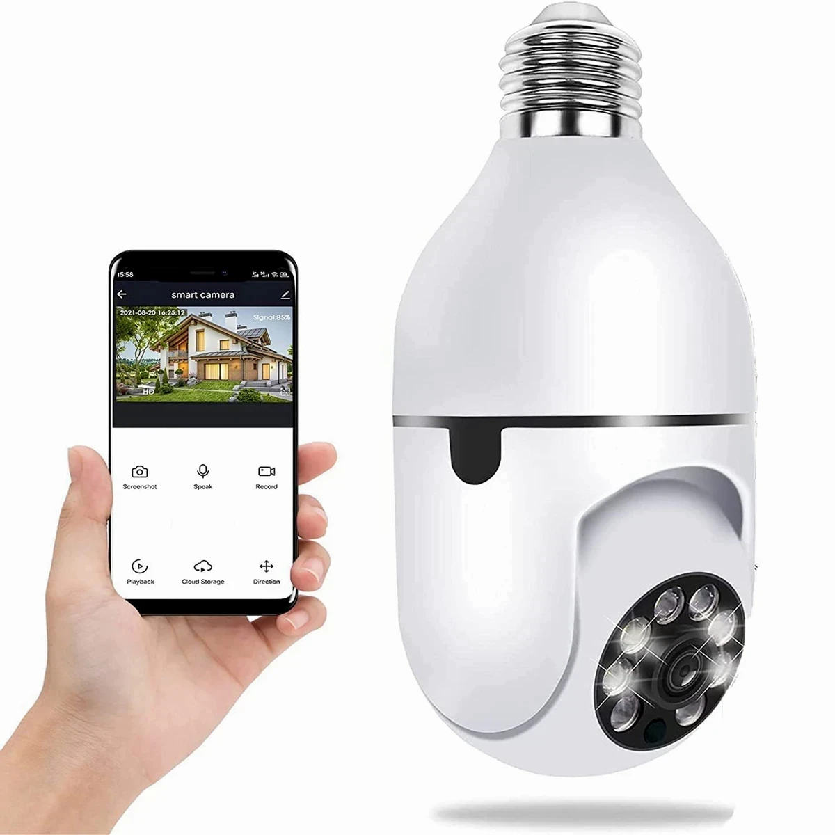 V380 bulb system 360° moving WI-FI IP camera (2 year Warranty) - Image 4